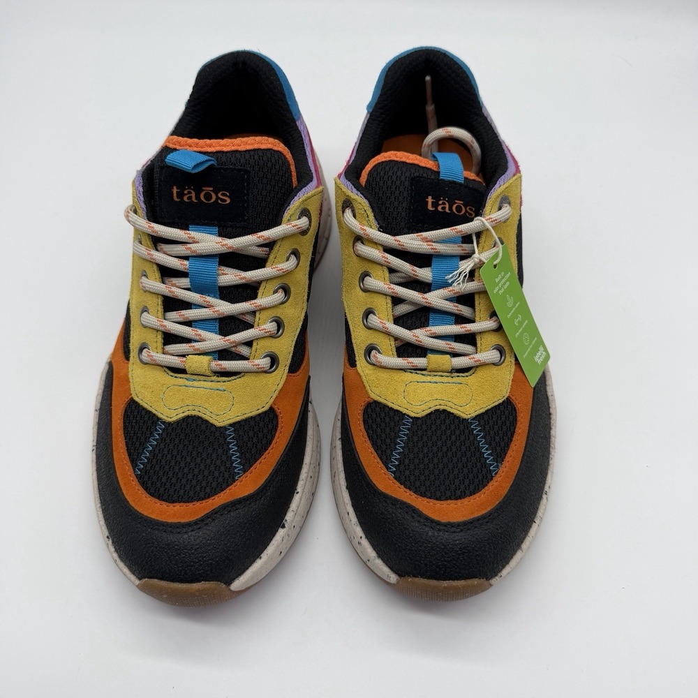 Taos Women's Colorful Multicolor Sneakers Black Orange Yellow Pink Blue Size 9